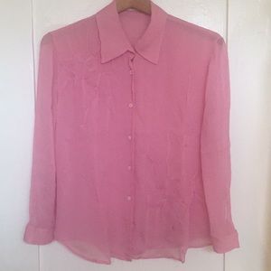 Pink Prada Silk Blouse